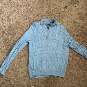 Ralph Lauren Polo cable knit quarter zip